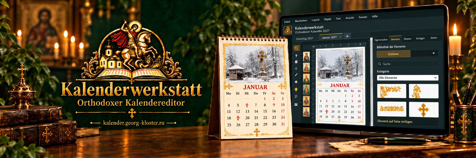 Kalenderwerkstatt – Editor für orthodoxe Wandkalender